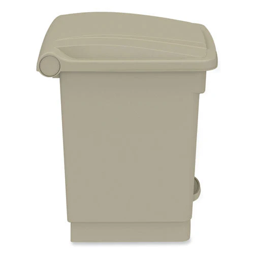 Plastic Step-on Receptacle, 20 Gal, Metal, Tan, Ships In 1-3 Business Days - Image 3