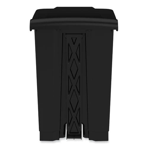 Plastic Step-on Receptacle, 12 Gal, Plastic, Black, Ships In 1-3 Business Days - Image 3