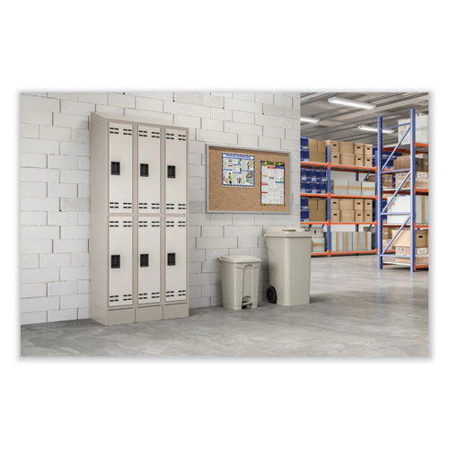 Plastic Step-on Receptacle, 12 Gal, Plastic, Tan, Ships In 1-3 Business Days - Image 2