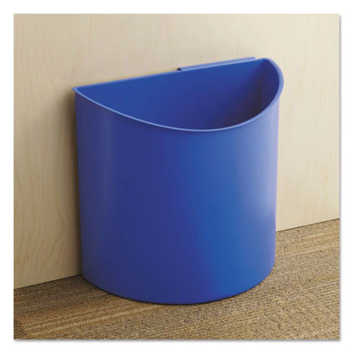 Desk-side Recycling Receptacle, 3 Gal, Plastic, Black/blue - Image 3