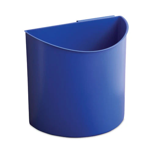 Desk-side Recycling Receptacle, 7 Gal, Plastic, Black/blue - Image 2