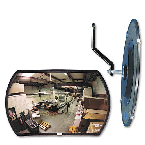 160 Degree Convex Security Mirror, Round Rectangular, 18″w X 12″h