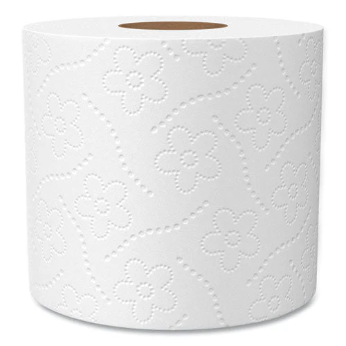 100% Recycled Bathroom Tissue, Septic Safe, Individually Wrapped Rolls, 2-ply, White, 500 Sheets/jumbo Roll, 60/carton - Image 3