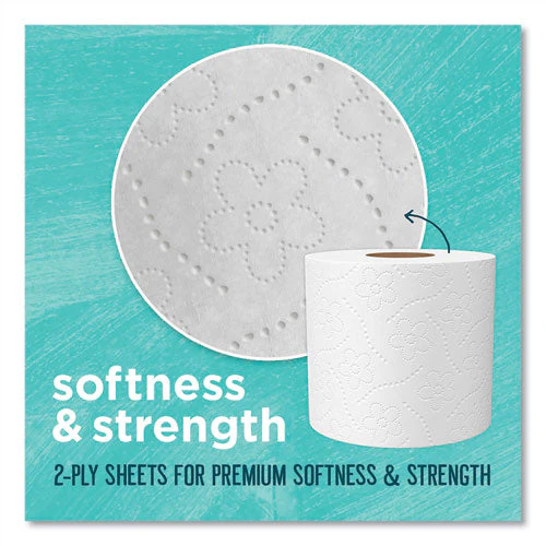 100% Recycled Bathroom Tissue, Septic Safe, 2-ply, White, 240 Sheets/roll, 12/pack - Image 3