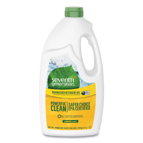 Natural Automatic Dishwasher Gel, Lemon, 42 Oz Bottle - Image 1