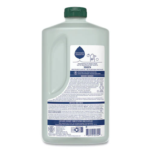 Natural Dishwashing Liquid, Free And Clear, 50 Oz Bottle, 3/carton - Image 3