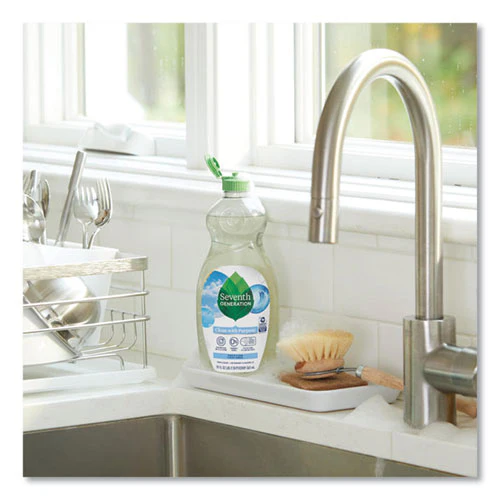 Natural Dishwashing Liquid, Free And Clear, 19 Oz Bottle, 6/carton - Image 2