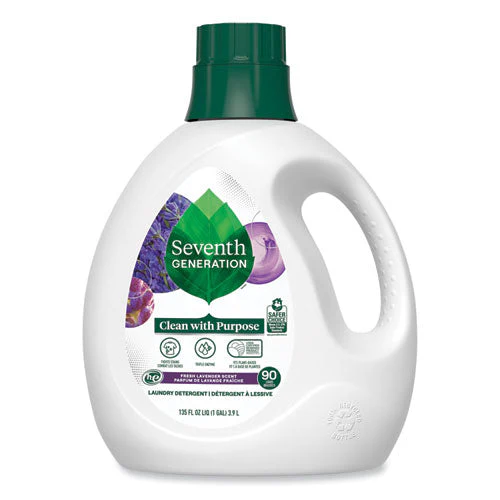 Natural Liquid Laundry Detergent, Fresh Lavender, 135 Oz Bottle, 4/carton - Image 1