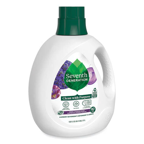 Natural Liquid Laundry Detergent, Fresh Lavender, 135 Oz Bottle, 4/carton - Image 3