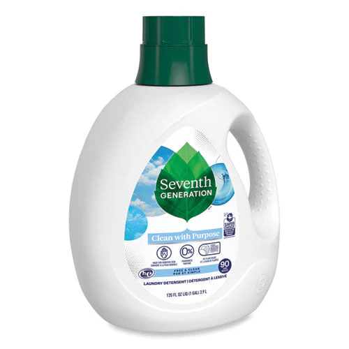 Natural Liquid Laundry Detergent, Fragrance Free, 135 Oz Bottle, 4/carton - Image 2