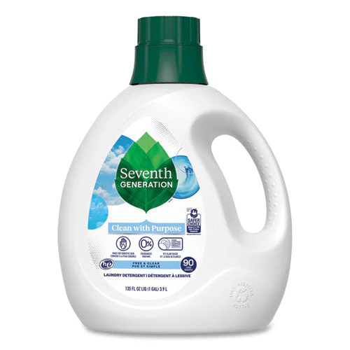 Natural Liquid Laundry Detergent, Fragrance Free, 135 Oz Bottle - Image 1