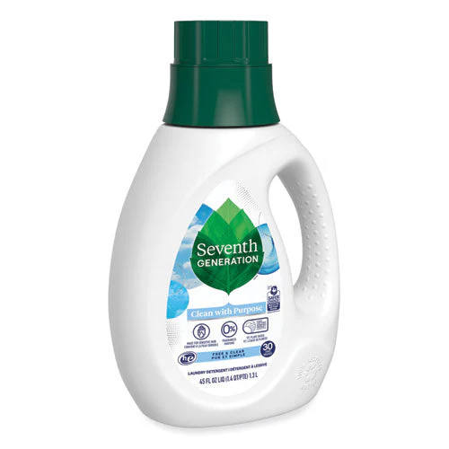 Natural Liquid Laundry Detergent, Fragrance Free, 45 Oz Bottle, 6/carton - Image 2