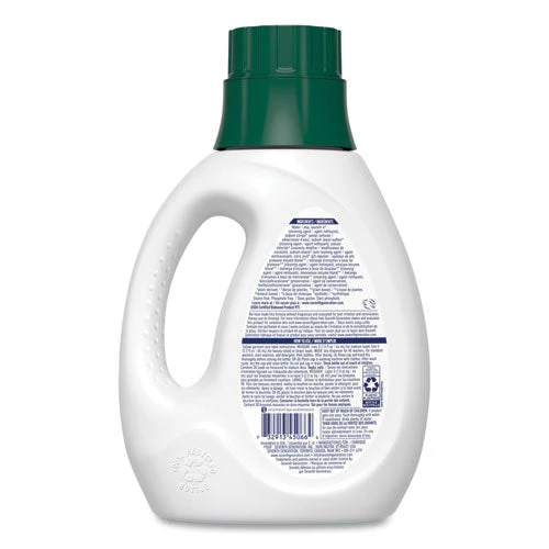 Natural Liquid Laundry Detergent, Fragrance Free, 45 Oz Bottle - Image 2