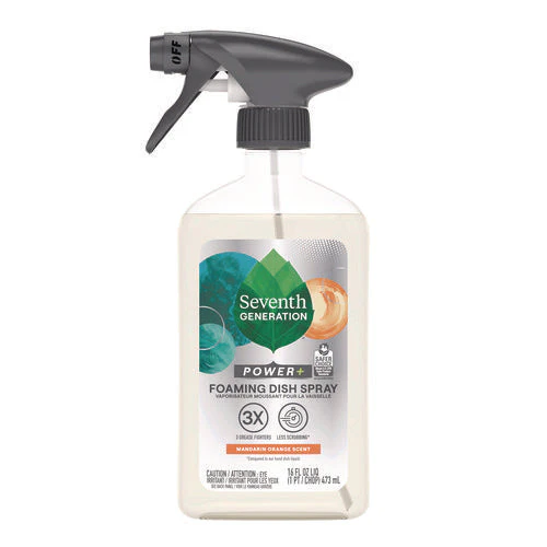 Foaming Dish Spray, Mandarin Orange Scent, 16 Oz Bottle - Image 1