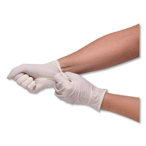 Stretch Vinyl Examination Gloves, Cream, X-large, 100/box, 10 Boxes/carton - Image 2