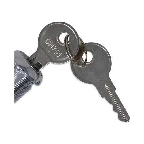 Replacement Lock And Keys For Cleaning Carts, Silver - Image 2