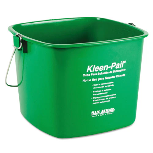 Kleen-pail, 6 Qt, Plastic, Green, 12/carton - Image 1