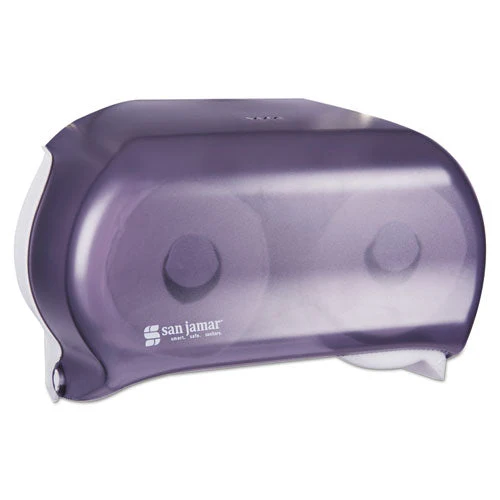 Versatwin Tissue Dispenser, Classic, 8 X 5.75 X 12.75, Transparent Black Pearl - Image 1