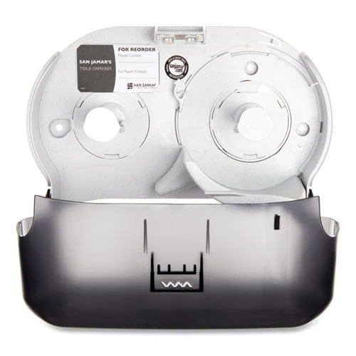 Versatwin Tissue Dispenser, Classic, 8 X 5.75 X 12.75, Transparent Black Pearl - Image 2