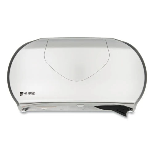 Twin 9" Jumbo Bath Tissue Dispenser, Summit, 19.25 X 6 X 12.25, Faux Stainless Steel - Image 1
