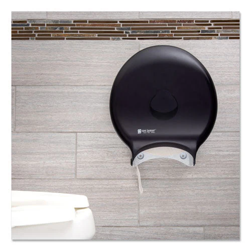 Single 12" Jbt Bath Tissue Dispenser, Classic, 1 Roll, 12.9 X 5.63 X 14.88, Transparent Black Pearl - Image 2