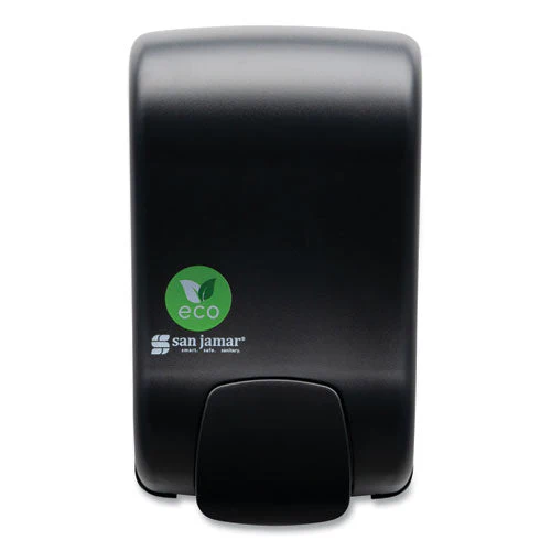 Ecologic Rely Manual Foam Soap And Sanitizer Dispenser, 900 Ml, 5,5 X 4,5 X 9.25, Black - Image 1