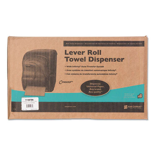 Lever Roll Towel Dispenser, Oceans, 12.94 X 9.25 X 16.5, Black Pearl - Image 2