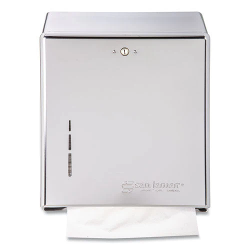 C-fold/multifold Towel Dispenser, 11.38 X 4 X 14.75, Chrome - Image 1