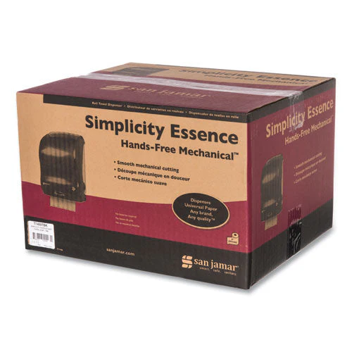 Simplicity Mechanical Roll Towel Dispenser, 15.25 X 13 X 10.25, Black - Image 2