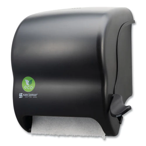 Ecological Green Towel Dispenser, 12.49" X 8.6" X 12.82", Black - Image 1