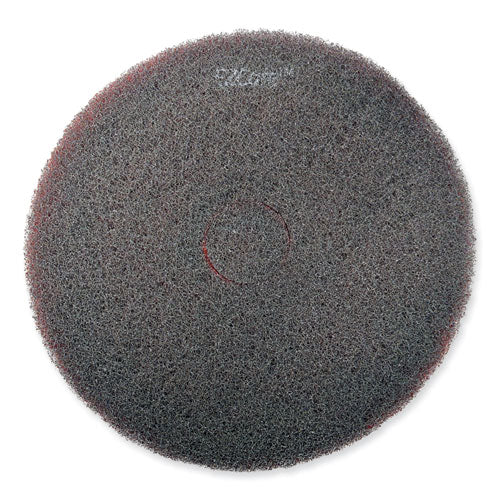 Ez Care Heavy Duty Scrub Pad, 13" Diameter, Red/gray, 5/carton - Image 2