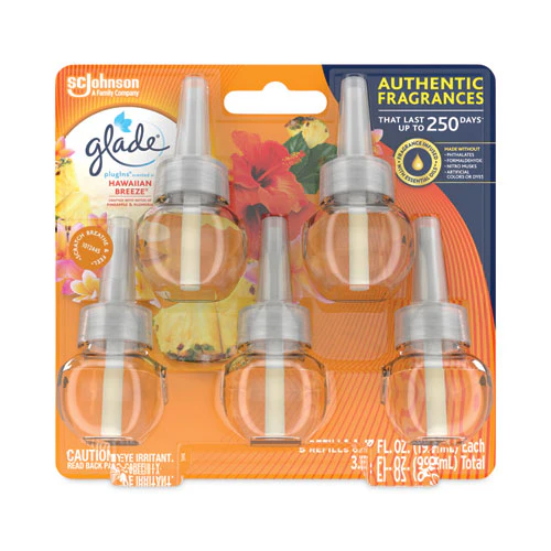 Plugin Scented Oil Refill, Hawaiian Breeze, 0.67 Oz, 5/pack - Image 1