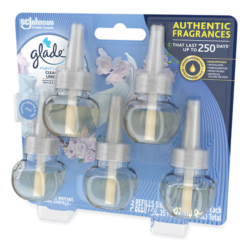 Plugins Scented Oil Refill, Clean Linen, 0.67 Oz, 5/pack - Image 2