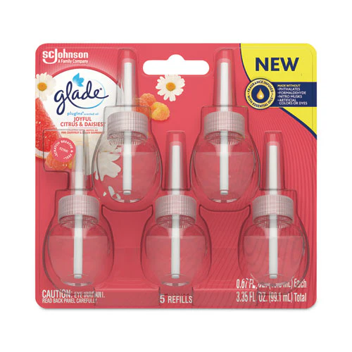 Plugins Scented Oil Refill, Joyful Citrus And Daisies, 0.67 Oz, 5/pack - Image 1