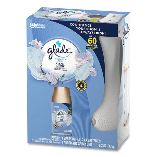 Automatic Spray Starter Kit, Spray Unit And Refill, White/gold, Clean Linen - Image 3