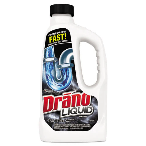 Liquid Drain Cleaner, 32 Oz Safety Cap Bottle, 12/carton - Image 1
