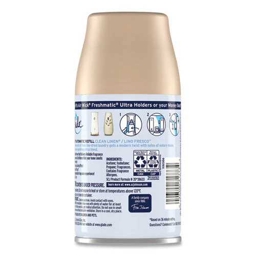 Automatic Air Freshener, Clean Linen, 6.2 Oz - Image 3
