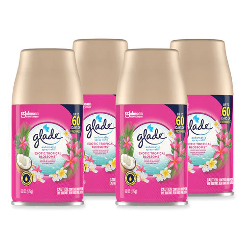 Automatic Air Freshener, Exotic Tropical Blossoms, 6.2 Oz, 4/carton - Image 3