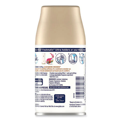 Automatic Air Freshener, Cashmere Woods, 6.2 Oz, 4/carton - Image 3