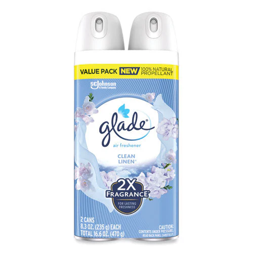 Air Freshener, Clean Linen Scent, 8.3 Oz, 2/pack, 3packs/carton - Image 1