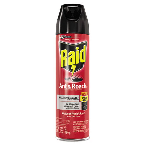 Ant And Roach Killer, 17.5 Oz Aerosol Spray, Outdoor Fresh - Image 1