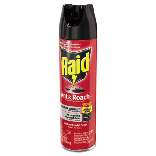Ant And Roach Killer, 17.5 Oz Aerosol Spray, Outdoor Fresh - Image 2