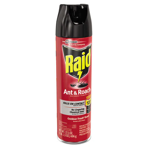 Ant And Roach Killer, 17.5 Oz Aerosol Spray, Outdoor Fresh, 12/carton - Image 2