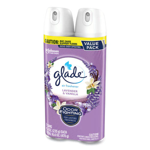 Air Freshener, Lavender & Vanilla, Scent, 8.3 Oz Aerosol Spray, 2/pack, 3 Packs/carton - Image 2