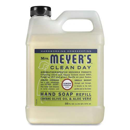 Clean Day Liquid Hand Soap, Lemon, 33 Oz, 6/carton - Image 1
