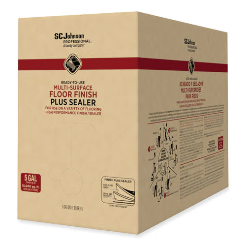 Ready-to-use Multi-surface Floor Finish Plus Sealer, Light Fresh Scent, 5 Gal Bag-in-box - Image 1