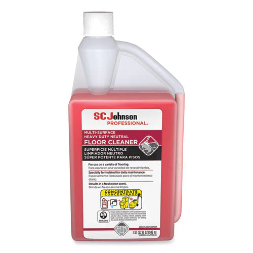 Heavy Duty Neutral Floor Cleaner, Fresh Scent, 32 Oz Squeeze And Pour Bottle, 6/carton - Image 1