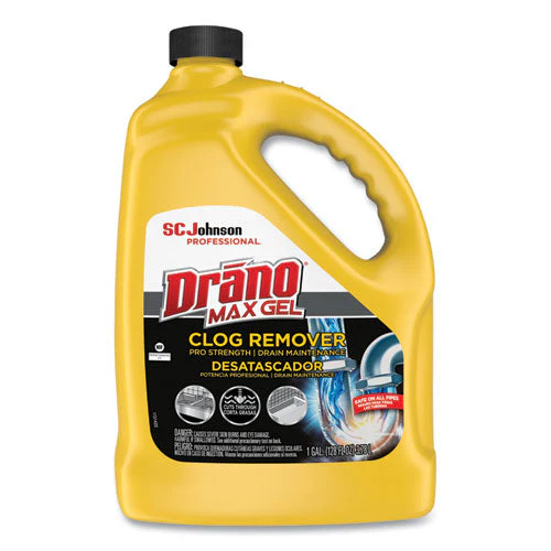 Max Gel Clog Remover, Bleach Scent, 128 Oz Bottle - Image 1