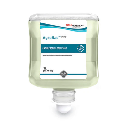 Agrobac Pure Foam Wash Manual Cartridge, Unscented, 1 L Refill, 6/carton - Image 1