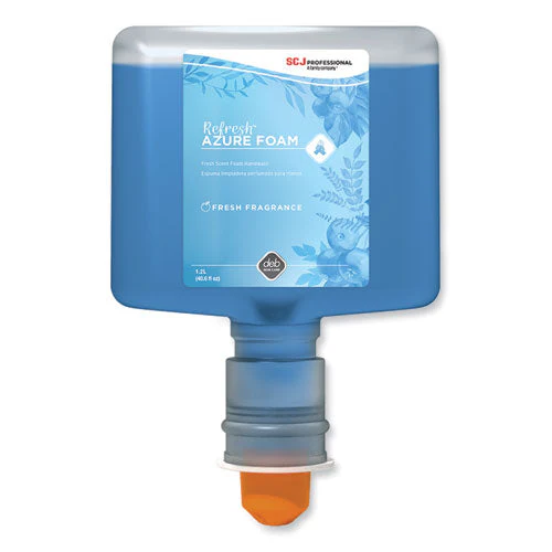 Refresh Foaming Hand Soap Touch Free Cartridge, Fresh Apple Scent, 1.2 L Refill, 3/carton - Image 1